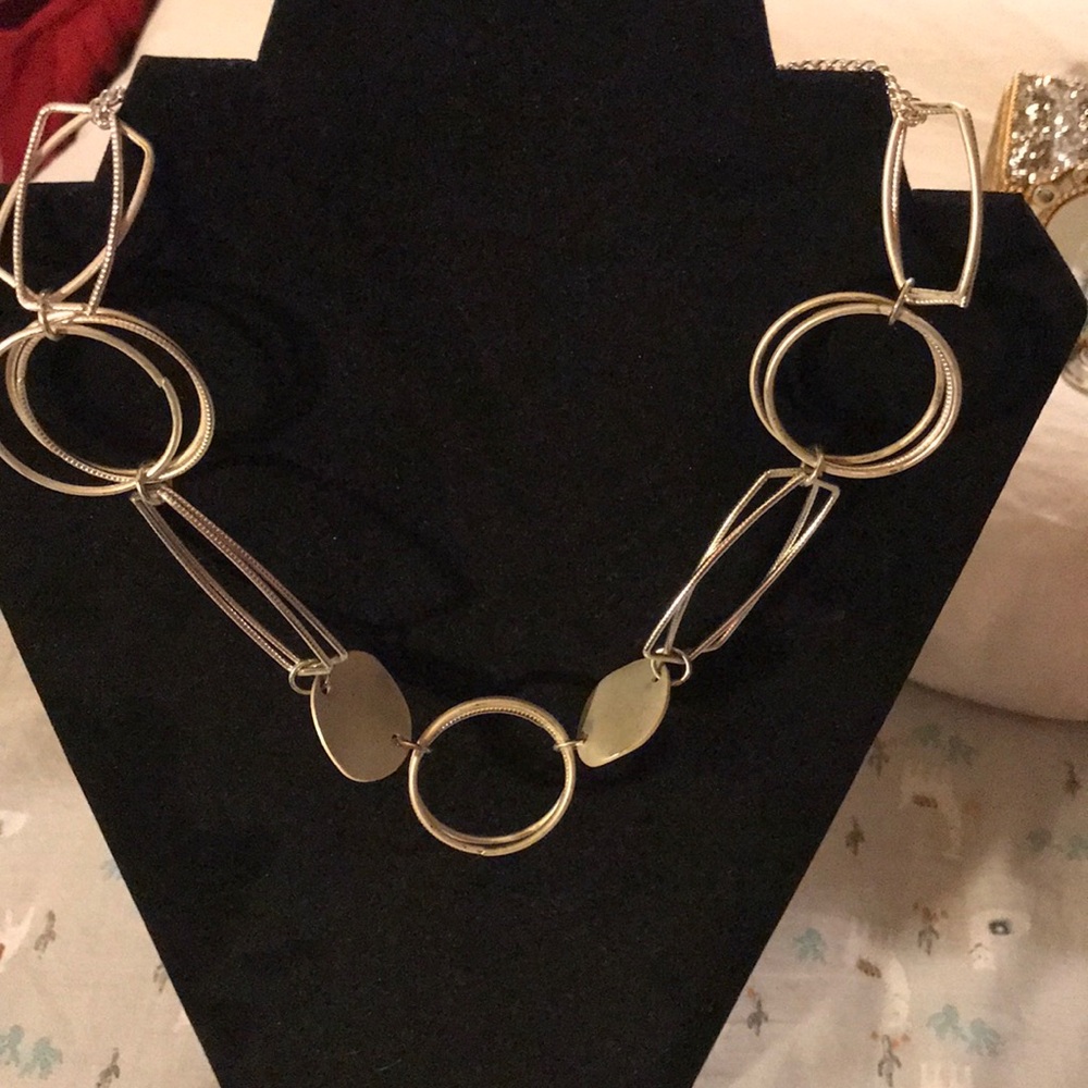 Silver statement necklace